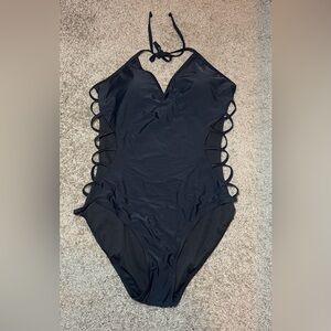 Sexy Strappy Black One Piece Bathing suit